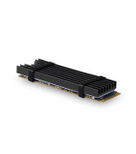 AXAGON CLR-M2L6, hliníkový pasivní chladič pro M.2 2280 SSD, výška 6 mm