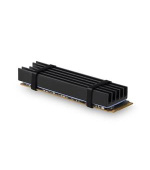 AXAGON CLR-M2L10, hliníkový pasivní chladič pro M.2 2280 SSD, výška 10 mm