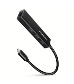 AXAGON HMC-GL3A SUPERSPEED USB-C hub + gigabit LAN, černá