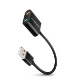 AXAGON ADA-12 USB - cable audio USB zvukovka s 15 cm kablíkem a kovovým tělem
