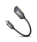 AXAGON RUCM-AFAC, kabelová redukce USB-C (M) <-> USB-A (F), 20cm, USB 3.2 Gen 1, 3A, ALU