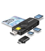 AXAGON CRE-SMP2A USB-A 4-SLOT SMART CARD POCKETREADER ČTEČKA (eObčanka)