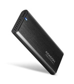 AXAGON EEM2-SB2 SUPERSPEED+ USB-C - M.2 NVME & SATA SSD RAW BOX Externí USB-C 3.2 Gen 2 kovový box pro M.2 NVMe & SATA S