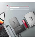 AXAGON ADSA-CC USB-C 10Gbps - NVMe M.2 SSD & SATA 2.5"/3.5" SSD/HDD CLONE MASTER 2 adaptér