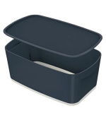 LEITZ Úložný box s víkem  MyBox Cosy, velikost S, sametová šedá
