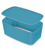 LEITZ Úložný box s víkem  MyBox Cosy, velikost S, klidná modrá