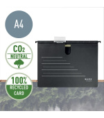 LEITZ Ekologické závěsné desky s rychlovazačem  Alpha RECYCLE A4, černá