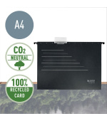 LEITZ Ekologické závěsné desky typu "V"  Alpha RECYCLE A4, černá