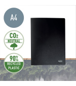 LEITZ Ekologická katalogová kniha  RECYCLE A4, PP, 20 kapes, černá