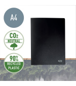LEITZ Ekologická katalogová kniha  RECYCLE A4, PP, 40 kapes, černá