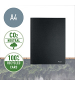 LEITZ Ekologické tříchlopňové kartonové desky  RECYCLE, A4, černá