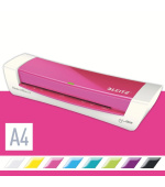 LEITZ  iLAM Home Office A4 teplý laminátor, WOW růžová