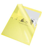 Esselte desky L Premium A4, PVC, 150 mic, sáček 25 ks, žlutá