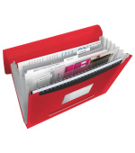 Esselte aktovka na dokumenty s přihrádkami VIVIDA, červená