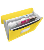 Esselte aktovka na dokumenty s přihrádkami VIVIDA, žlutá