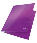 LEITZ Tříchlopňové desky  WOW, A4, purpurová