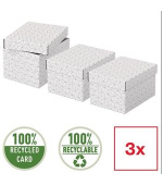 Esselte Home, set 3 ks, velikost S, bílá