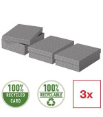 Esselte Home, set 3 ks, velikost M nízký, šedá