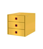 LEITZ Zásuvkový box  Click&Store COSY, 3 zásuvky, teplá žlutá