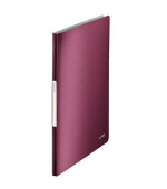 LEITZ Katalogová kniha  STYLE, 20 kapes, granátově červená