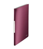 LEITZ Katalogová kniha  STYLE, 40 kapes, granátově červená