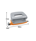 LEITZ Set mini sešívačky a děrovačky  UrbanChic, tmavě šedá