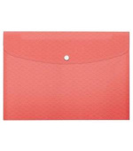 Esselte kapsa s uzavíráním na cvok Colour'Breeze PP A4+, korálová, balení 3 ks