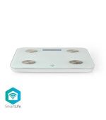 Nedis WIFIHS10WT - SmartLife Osobní Váha | Wi-Fi | BMR / Hmotnost / Kosti / Svaly / Tuk / Voda | 8 Paměťových Slotů | Špičkové zat