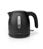 Nedis KAWK300EBK - Rychlovarná konvice | 1.0 l | Plast | Černá | Otočný o 360 stupňů | Skryté topné těleso | Řadič Strix® | Ochran