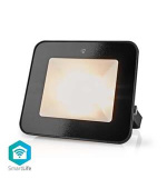 Nedis WIFILOFC20FBK -  Chytrý LED Světlomet| 1600 lm | Wi-Fi | 20 W  RGB/Warm to Cool White | 2700 - 6500 K | Hliník, F