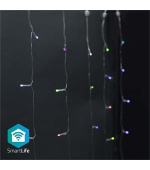 Nedis WIFILXC01C180 SmartLife světelný řetěz | Záclona | Wi-Fi | RGB | 180 LED's | 3 m | Android/IOS