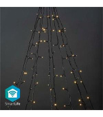 Nedis WIFILXT01W200 SmartLife světelný řetěz | Strom | Wi-Fi | Teplá Bílá | 200 LED's | 10 x 2 m | Android/IOS