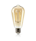 Nedis LBDE27ST64GD1 - Stmívatelná LED Retro Žárovka s Vláknem E27 | ST64 | 4,9 W | 470 lm, F