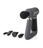 Nedis HCMSG300 - Sportovní Masážní Pistole | Vestavěný Lithium-Ion | Dobíjecí | 6 režimů masáže | USB Kabel | Šedá