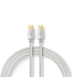 Nedis CCTB60800AL20 - USB 2.0 kabel | USB-C™ Zástrčka | USB-C™ Zástrčka | 480 Mbps | 2.00 m  | Stříbrná