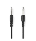 Nedis CAGL23000BK20 - Stereo Audio Kabel | 6,35mm Zástrčka – 6,35mm Zástrčka | 2 m | Černá