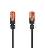 Nedis CCGL85200BK05 - Síťový Kabel Cat 6 U/UTP | RJ45 Zástrčka – RJ45 Zástrčka | 0,5 m | Černá