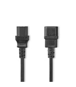Nedis CEGL10500BK20 - Napájecí kabel | IEC-320-C14 Zásuvka – IEC-320-C13 Zásuvka | Přímý | Přímý | 2 m | Černá