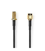 Nedis CSGL02010BK50 - Anténní kabel | SMA Zástrčka – SMA Zásuvka | 5 m | Černá