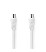 Nedis CSGL40000WT20- Koaxiální Kabel 90 dB | IEC (Koax) Zástrčka - IEC (Koax) Zásuvka | 2 m | Bílá