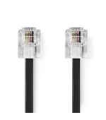 Nedis TCGL90200BK20 - Telekomunikační kabel | RJ11 Zástrčka – RJ11 Zástrčka | 2 m | Černá