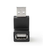Nedis CCGB60930BK - USB 2.0 Adaptér | USB-A Zástrčka | USB-A Zásuvka | Černá barva