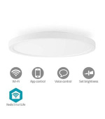 Nedis WIFILAC31WT - Stropní světlo SmartLife | Kulaté | Průměr: 290 mm | 1800 lm | RGB/Warm to Cool White, F