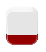 iGET SECURITY DP11 - Bezdrátová bateriová venkovní siréna 115 dB pro alarm M4. Indikace alarmu pomocí červených LED diod