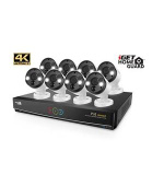 iGET HOMEGUARD HGNVK164908 - Ultra HD 4K systém s PoE napájením, 16-kanálové NVR + 8x HGNVK936CAM 4K kamera