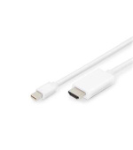 Digitus DisplayPort kabelový adaptér, mini DP - HDMI, 2m ,DP 1.2_HDMI 2.0, 4K/60Hz