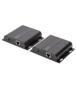 DIGITUS Sada 4K HDMI Extender přes IP, 4K*2K@30 Hz přes síťový kabel (CAT 5 / 5e / 6/7), černá