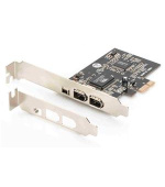 Digitus Karta rozhraní IEEE 1394a, PCIexpress, 3 port 1x ext.1394mini, 2x ext. 1394a Porty