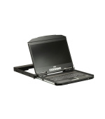 Aten 1U Ultra Short Depth Single Rail WideScreen LCD Console (USB / VGA)