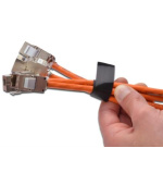 DIGITUS Páska na suchý zip, šířka 20 mm pro strukturovanou kabeláž, role 10 m, barva černá
